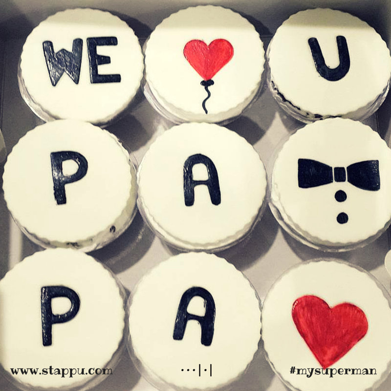 StappuTalks's tweet photo. Sorry Dad if some of the #cupcakes are missing. I couldn't resist! Belated #HappyFathersDay #love #yummy https://t.co/3bZOUypG7E