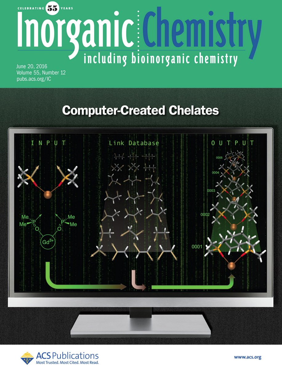 And here's issue 12! pubs.acs.org/toc/inocaj/55/…. Cover: computer-aided design of bisphosphine oxides for lanthanides