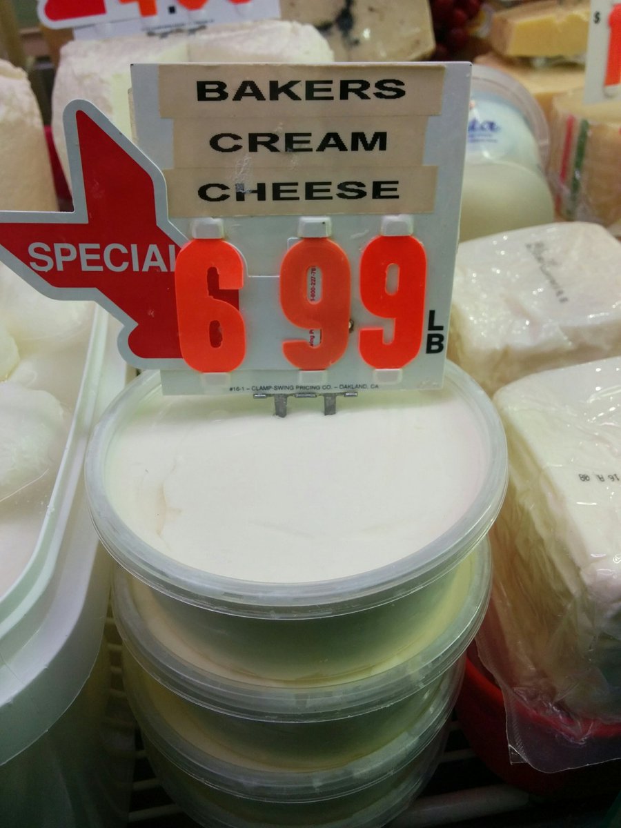 Bakers cream cheese, available at Sam's.