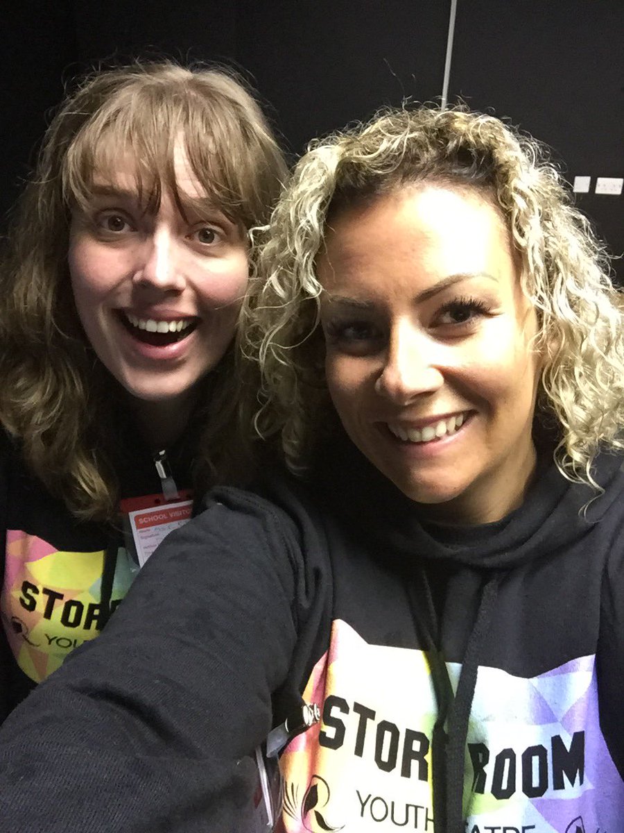 Curlyclaired's tweet photo. Just waiting for our 1st drama workshop at #gaynes school #upminster with the lovely @EmilyBalham @store_theatre https://t.co/maHjQUKv21