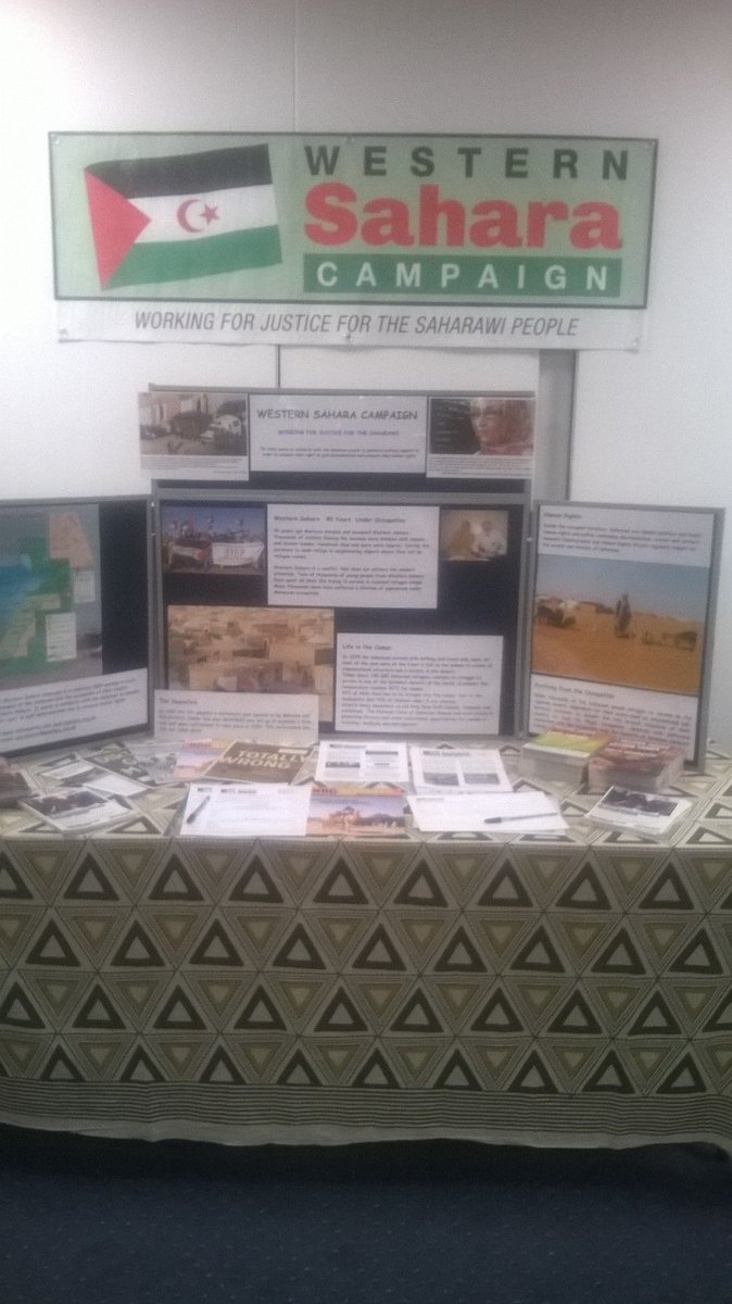 We're at the @unisontweets #ulgc16 #Unison2016 today and tomorrow. If you're there come and say hi! #WesternSahara