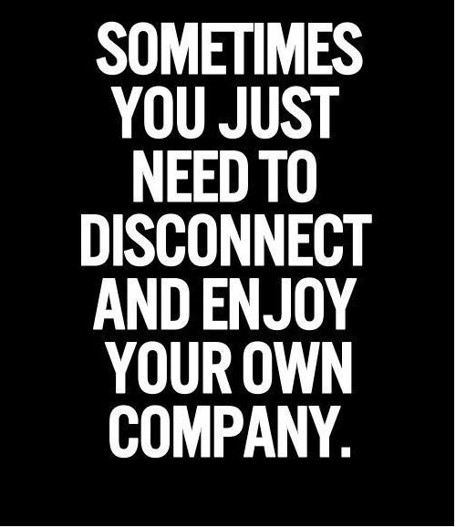 ProgramFor's tweet image. #Sometimes you just need to #disconnect and enjoy your own #company.