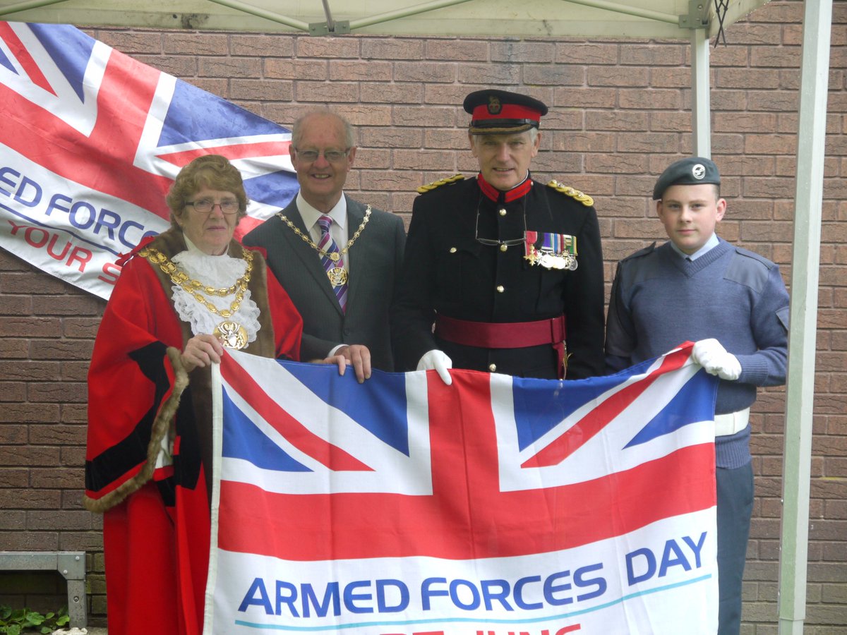 southribblebc's tweet image. Flying the flag for #ArmedForcesDay