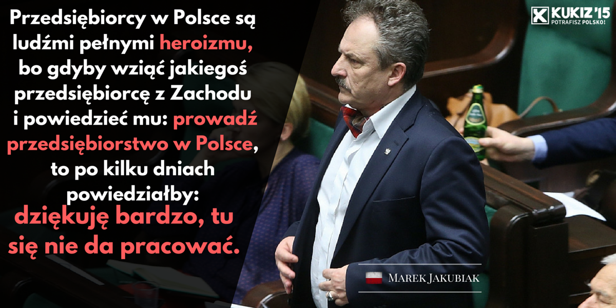 KUKIZ15's tweet photo. .@jakubiak_marek apeluje do rządzących, aby docenili heroizm polskich przedsiębiorców.
https://t.co/ZC4biNrPoC https://t.co/nfozBNgUdE