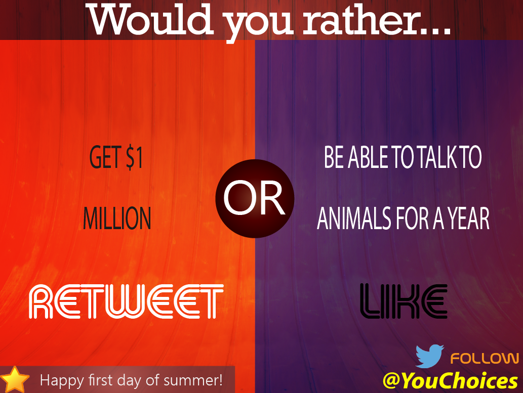 Money or animals?