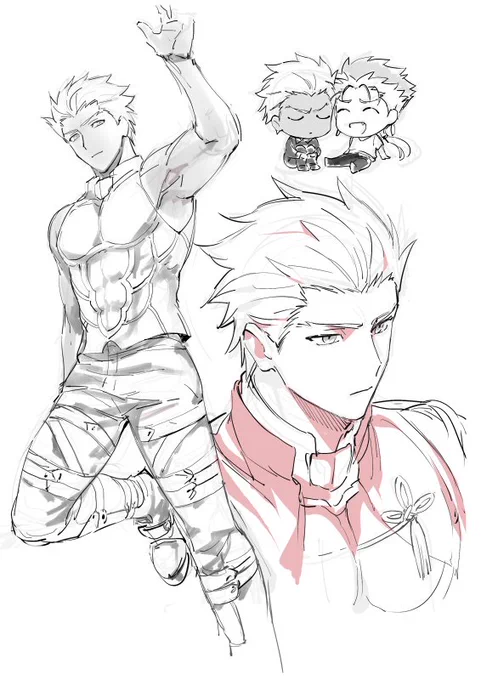 弓さん謎の習作。何も見ずにやりゆみ描けるようになりたい 