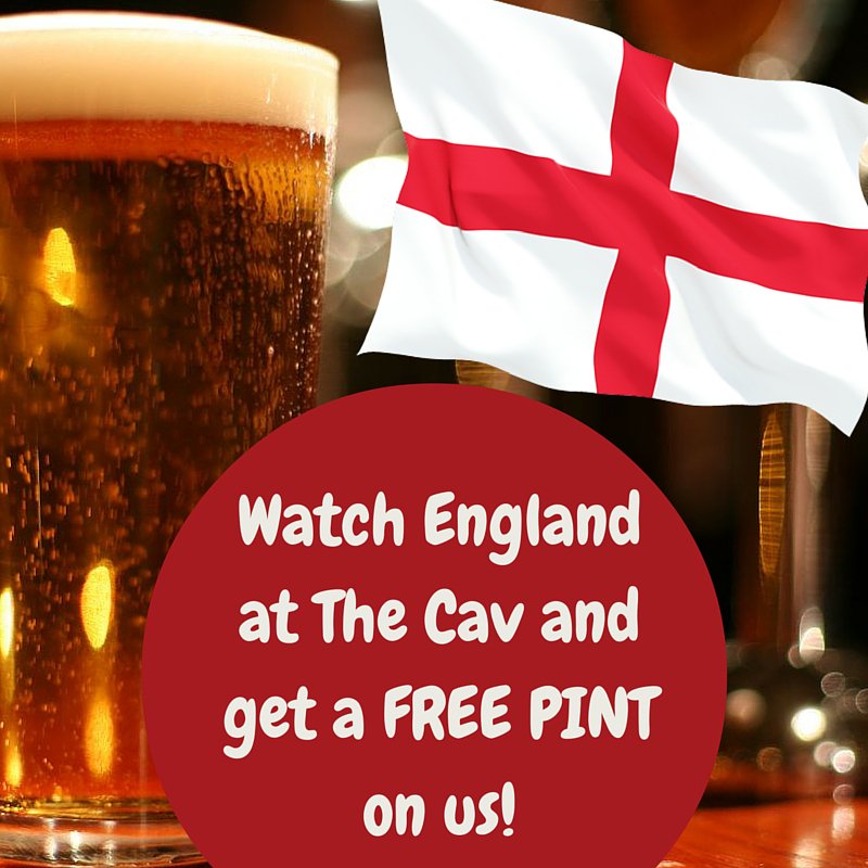 CavalryArmsHud's tweet photo. Don't forget come and watch the England match at The Cav tonight to claim your free pint! https://t.co/CG9TuzzmJR