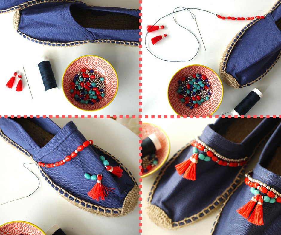 AuchanV2's tweet photo. [DIY] : Customisez vos espadrilles, c’est facile et à petits prix ! 
C'est par ici -> https://t.co/jYV9bbNlZv https://t.co/2KrjKjliwQ