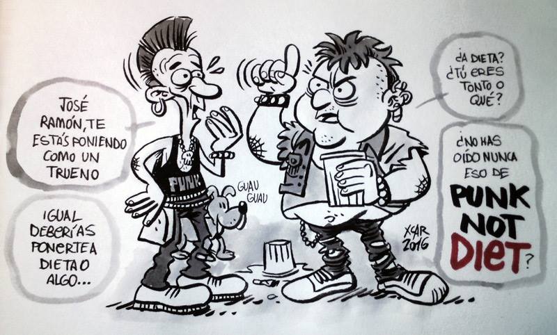 tebeosmalavida's tweet photo. Marchando un chiste -malo- de punks. #punknotdiet https://t.co/WtTcyPOEtr