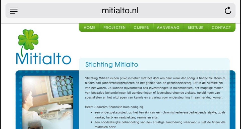 Subsidie van Stichting Mitialto om 3 jr de centra te ondersteunen mbt testen   @HandbikeBattle onderzoek! #blijmee