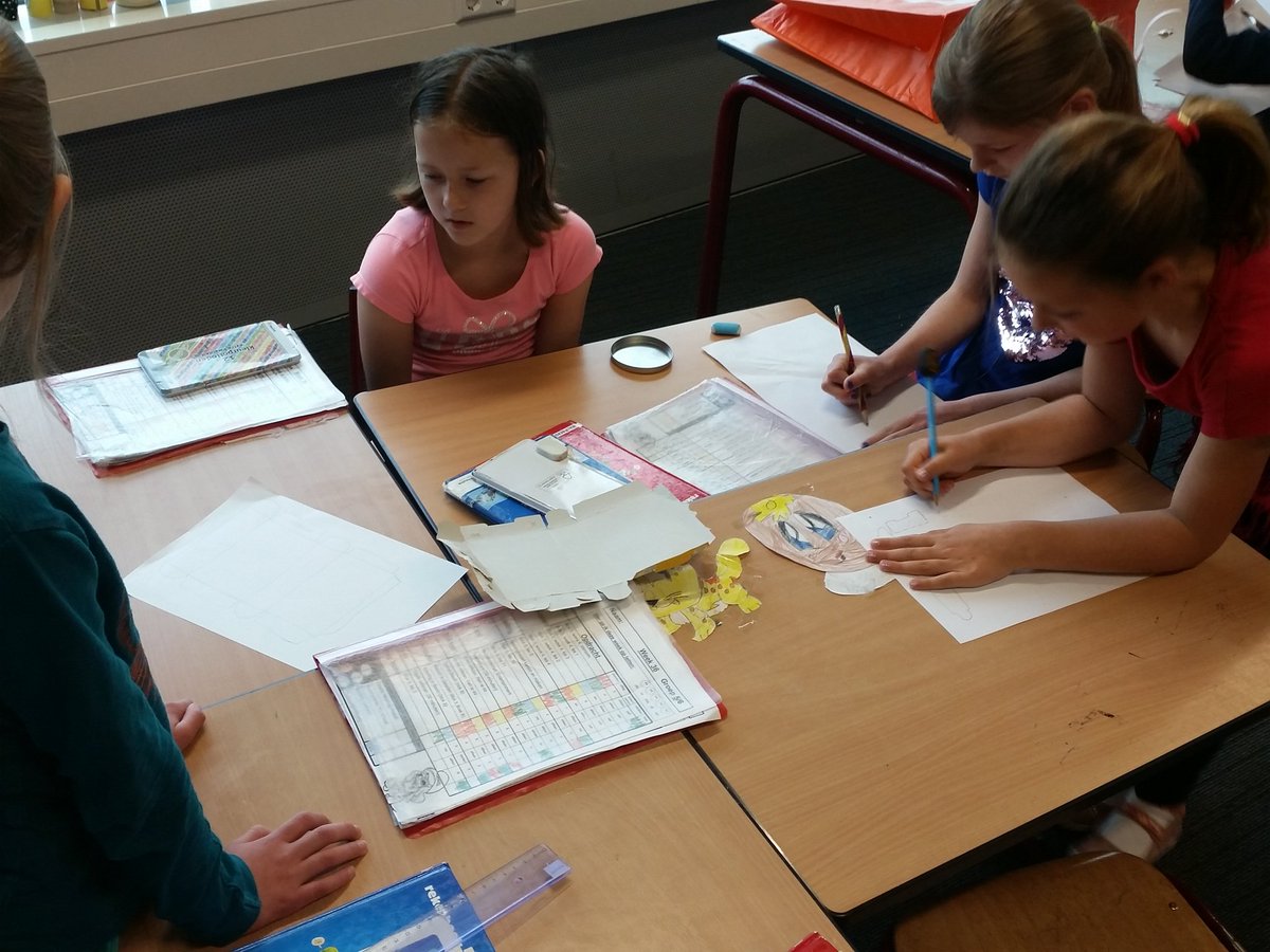 werken met bouwplaten in groep 5.