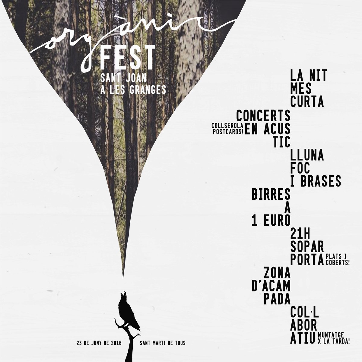 CollserolaP's tweet photo. Bon dia! Aquesta setmana toquem a l'#ORGÀNICFEST ! Ens veiem per Sant Joan a les granges de Tous! https://t.co/xpg8wgLgum