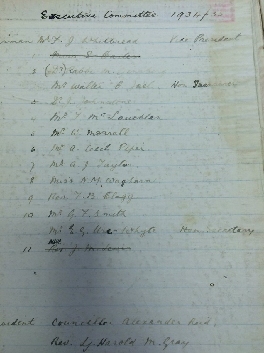We've just found out earliest Trustee minutes from 1934. Great history of support for Richmond.