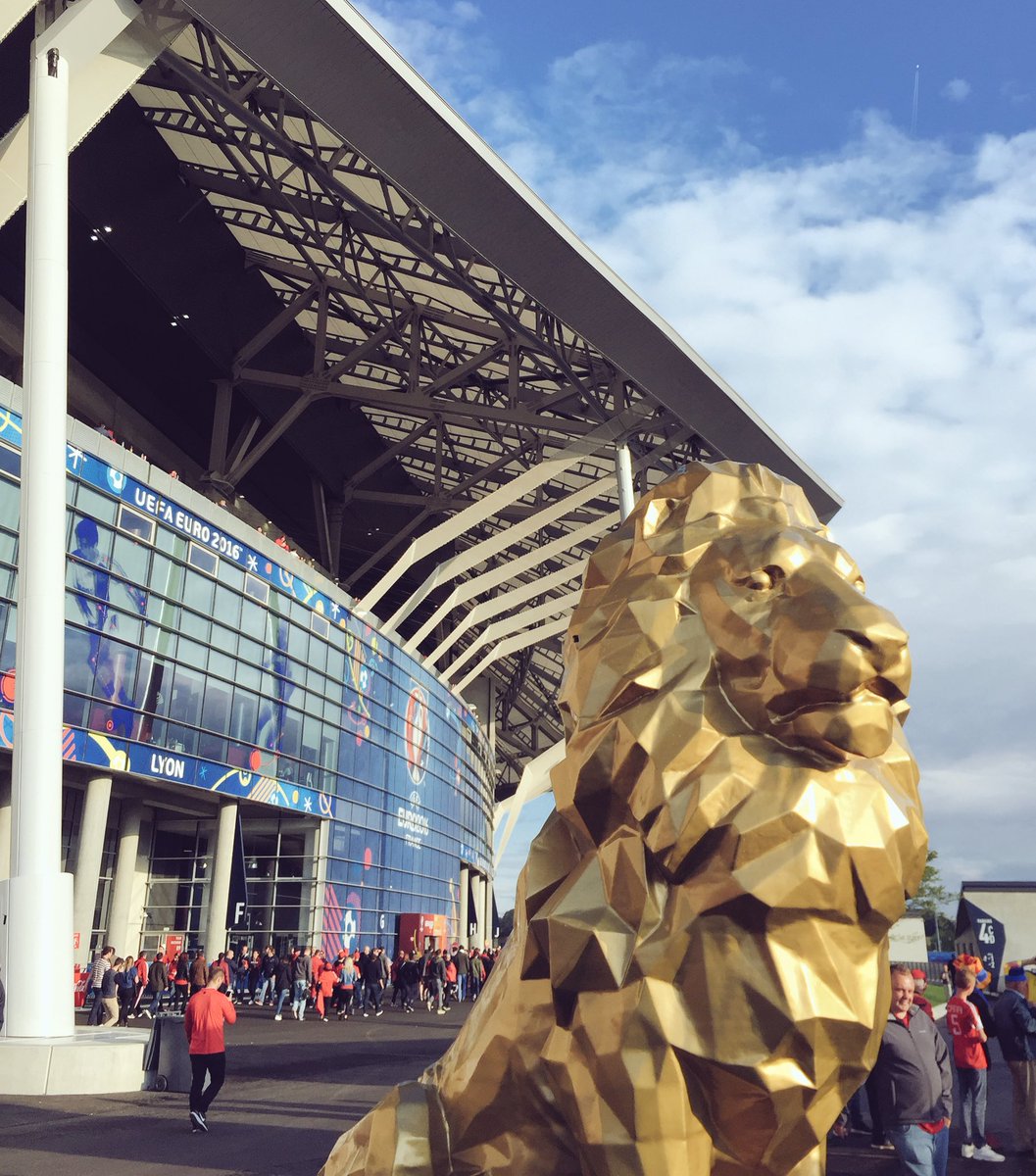 TBenneworth's tweet photo. First ever trip to @OL's @Parc_OL last night for #ROMALB! Next stop, #Marseille. #Euro2016 #Lyon 🇫🇷⚽️🏆 https://t.co/xKyPaAX4ia