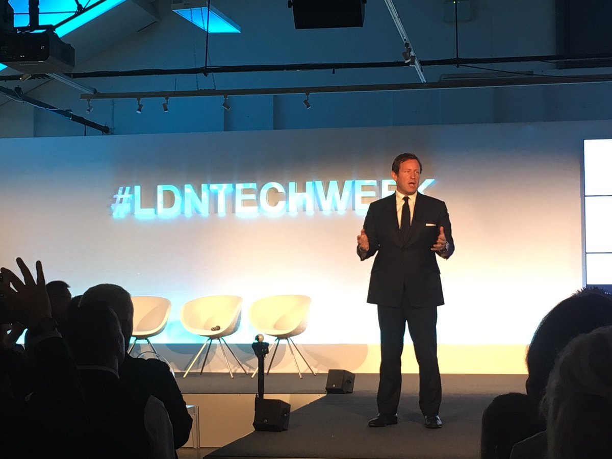 psready's tweet image. Launch of #LDNTechWeek with @edvaizey