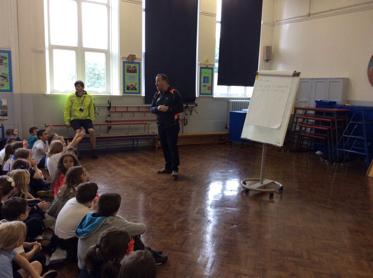 Y3 and Y4 enjoying a talk from the head coach of the Sheffield Steelers...