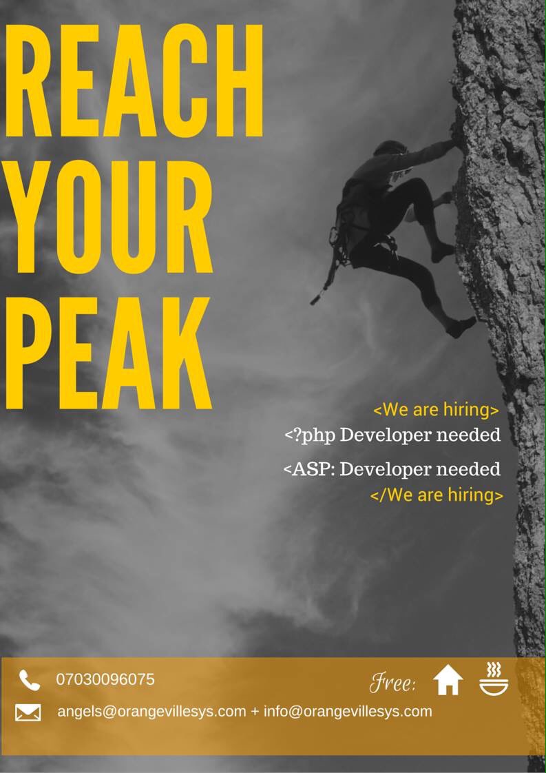 Rooney_dudu's tweet image. Programmers Needed: You can also call me on +2348131096347 #programmers #programming #computerguru