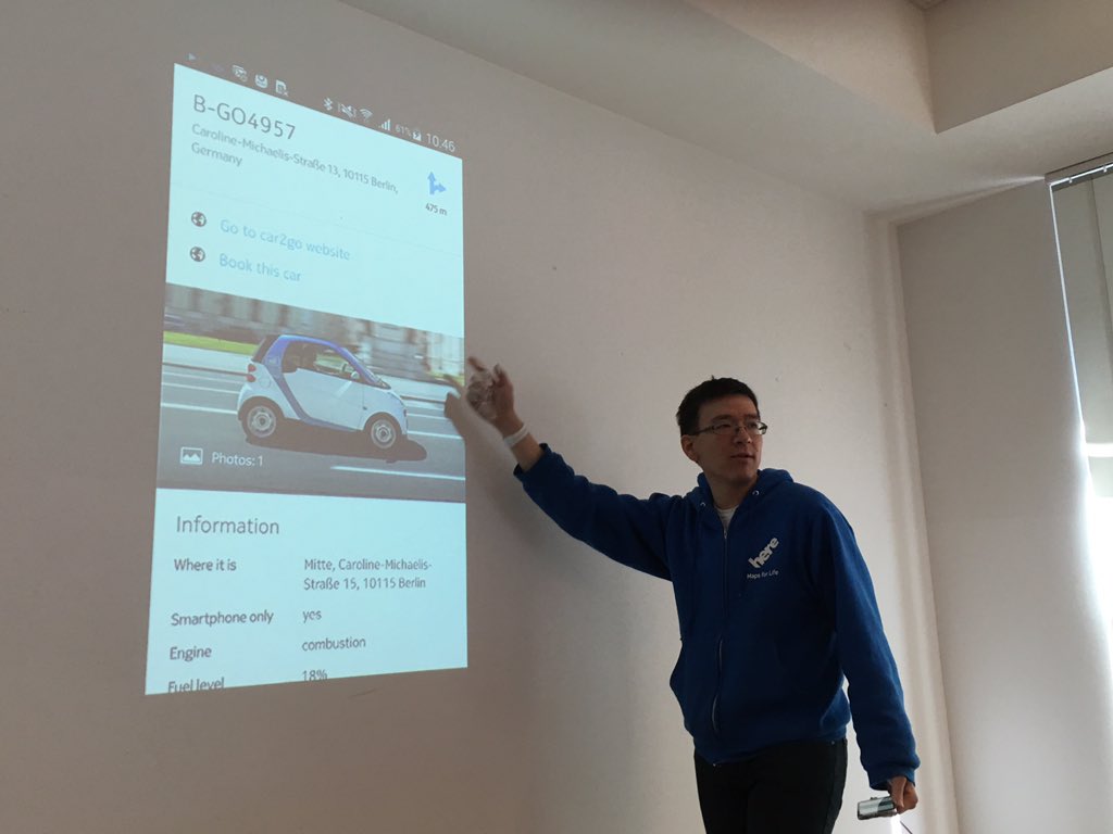 BradBerman's tweet photo. In Berlin where HERE is explaining how it's transforming the way we get around cities. #insidehere https://t.co/ATvuZzYe2O