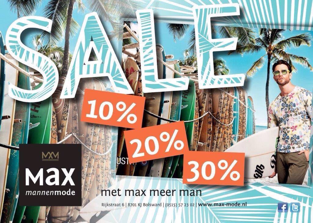 Let op, vandaag <a href="/Maxmodebolsward/">Max Mannenmode</a> gesloten ivm afprijzen. Morgen vanaf 10.00 uur weer OPEN!