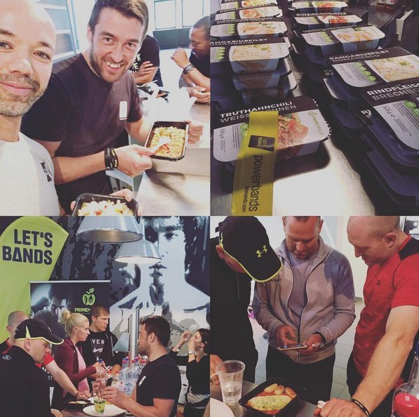 PrimeMealsDe's tweet photo. Am Weekend stärkte #PrimeMeals die Trainer auf der @letsbands Veranstaltung. #letsbands #cagefma #mealprep https://t.co/xBQmQwCrfb