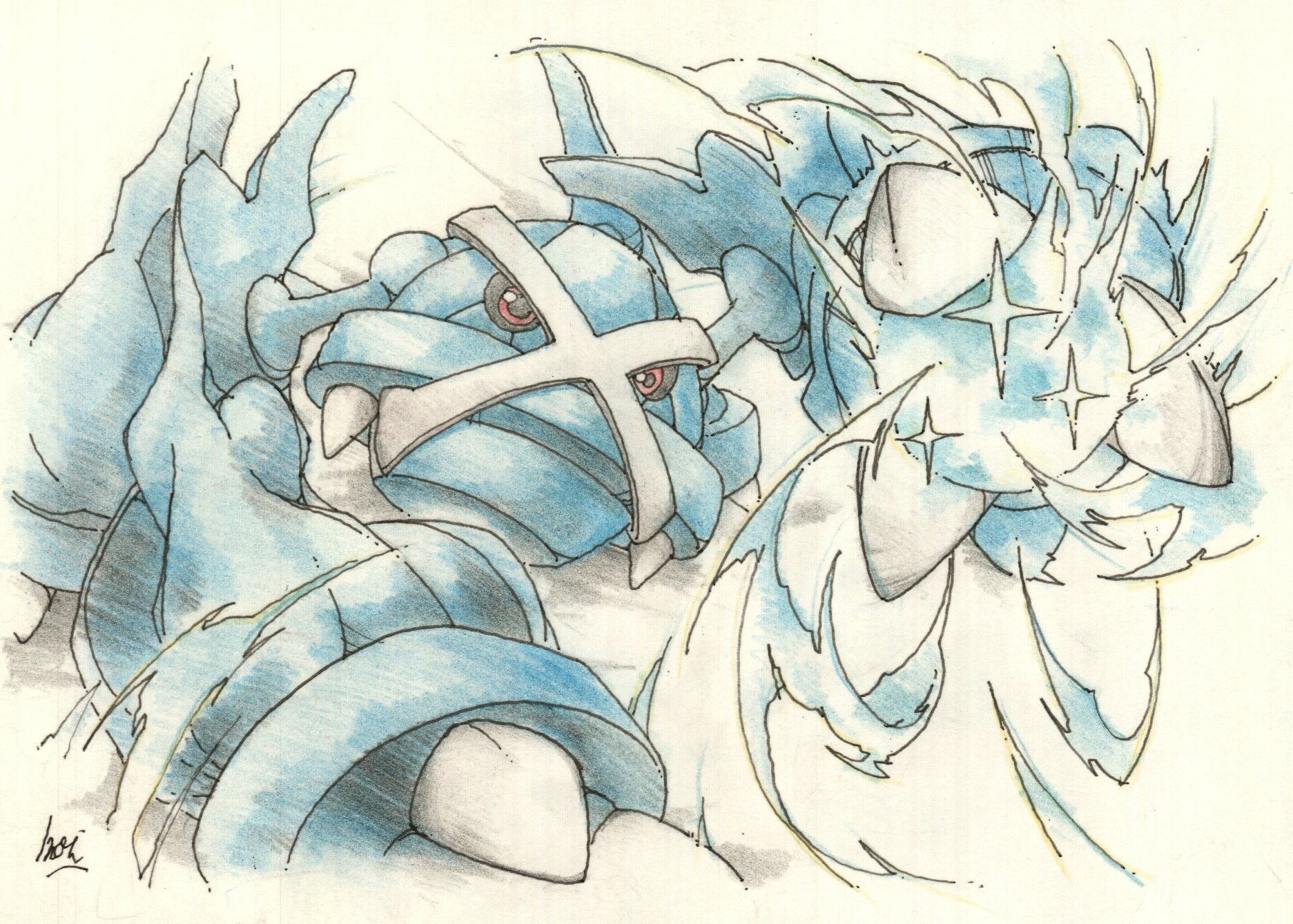 Inori アカウント引っ越し中 今日のポケモン図鑑 ｎｏ ３９４ メタグロスの コメットパンチ T Co Sgygwcxnum Twitter