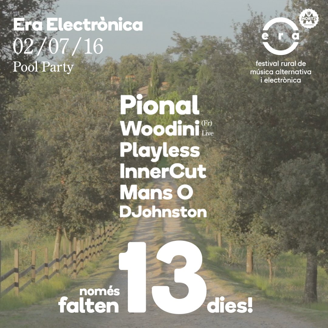 Només falten 13 dies per l'Era Electrònica #PoolParty 2016! Últimes entrades a la venda a bit.ly/28Iy93c