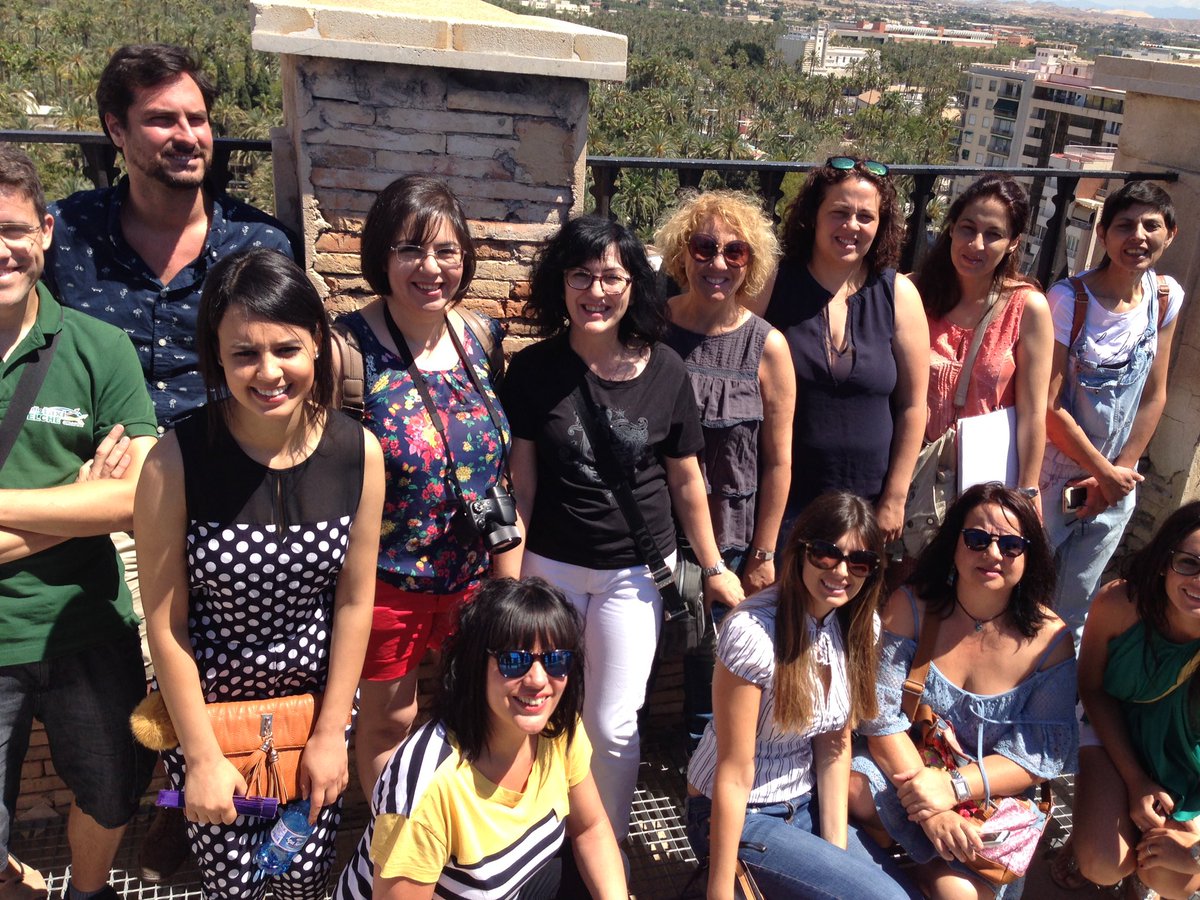 Con ls compañeros de #Elche en Torre de Basílica de Santa María #sonrisa #diamagnifico con José David <a href="/visitelche/">visitelche</a>