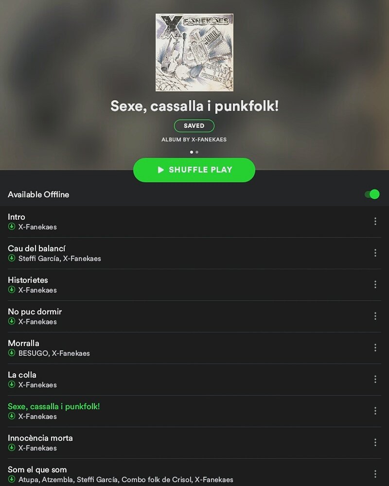 XFanekaes's tweet photo. Sabeu que estem en #Spotify? Ens podeu escoltar mentre es dutxeu, beveu #cassalla, es talleu les ungles dels peus... https://t.co/Ivip9pZ13S