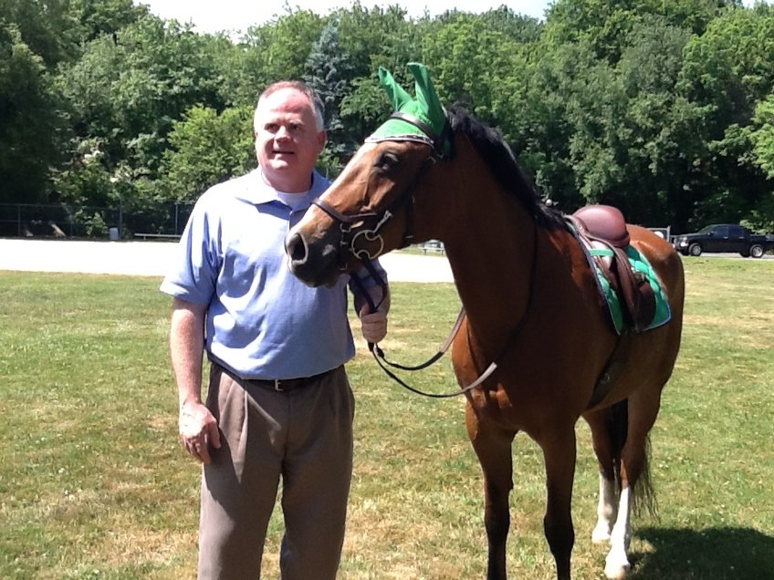 Congrats to Dublin and his rider Madison for a great jumping exhibition today!  

#a pleasure to meet!