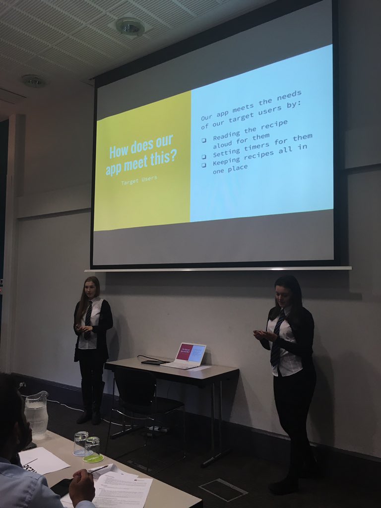 AppsforGood's tweet photo. .@pocket_cook in @SAPUKIreland category is now meeting the judges!You can still vote here: https://t.co/ZkpwOAi1Bk https://t.co/CKoz6PyOH6