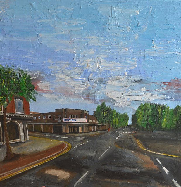 artistofhull's tweet photo. My work "Hessle Road" is now at Princes Quay in Hull. Part of Hull in Paint. It is for sale. Will take an offer. https://t.co/wEeXq8Vo3u