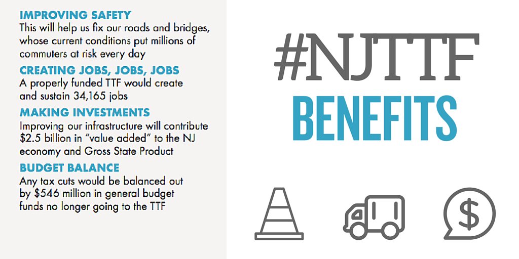 NJ deserves the benefits of a robust #NJTTF If Trenton fails to ACT we are choosing CRISIS over benefits.