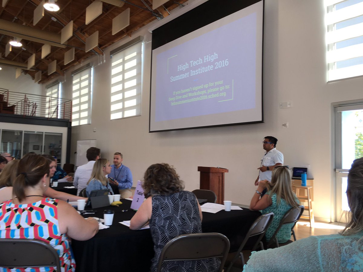 #NLMUSD High Tech High summer institute 2016