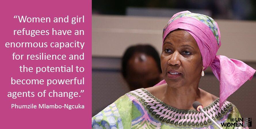 We need to invest in women &amp; girl refugees. They are uncapped potential for econ growth, investment &amp; innovation