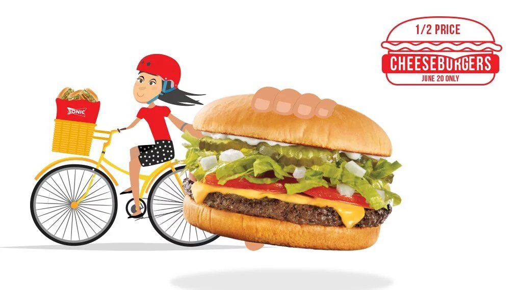 FatGuyDeals's tweet photo. All day today at @sonicdrivein grab 1/2 price Cheeseburgers #fatguydeal #sonic #cheeseburgers #fastfood#fastfooddeal https://t.co/IpP9mCItDT