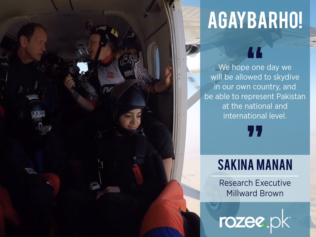 AgayBarho's tweet photo. Zeeshan Mirza &amp; Sakina Mannan talk about their passion for skydiving:https://t.co/9SWlSTRvmW
#AGAYBARHO! with #ROZEE https://t.co/maq7HssN40