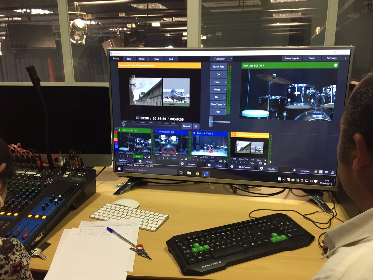 Probando los nuevos equipos para realización en #television en <a href="/imagsound/">imagenYsonido Moñino</a> gracias a @Junta_Educacion <a href="/Junta_Ex/">Junta de Extremadura</a>