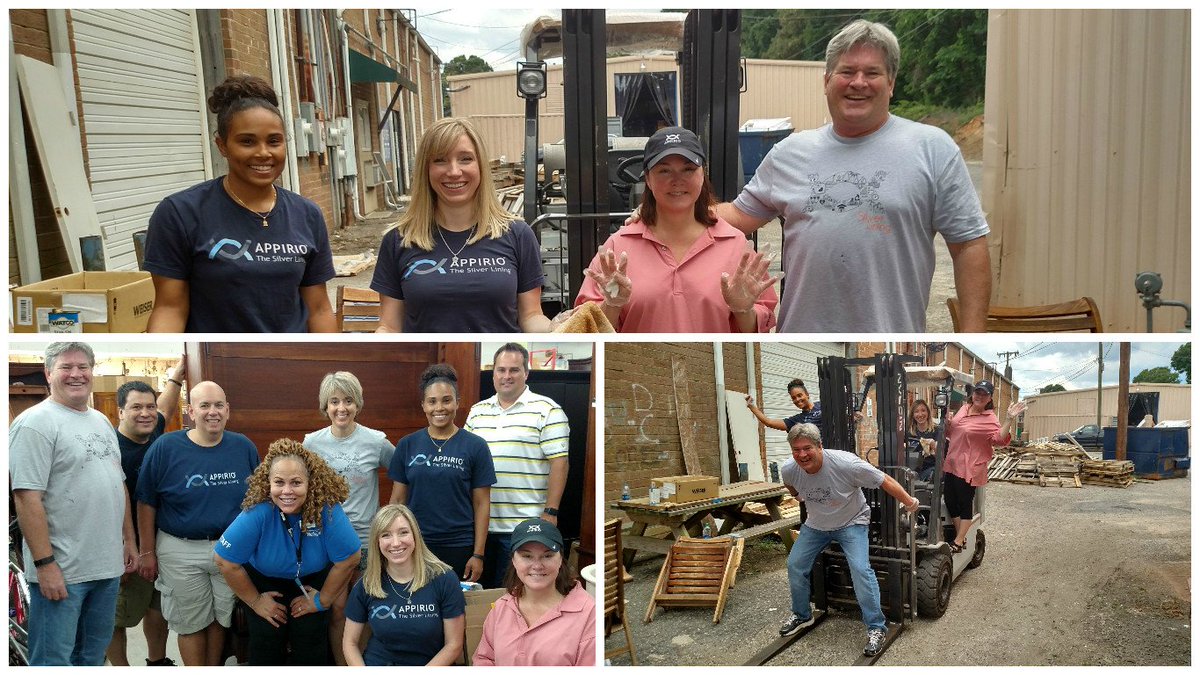 k_m_langlois's tweet photo. Love having the opportunity to volunteer with local CLT Appirians for our company volunteer day! #FOTCD #GoAppirio https://t.co/nh2pW03hLk