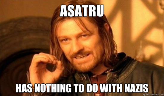 PathoftheRaven's tweet image. When people find out you follow Asatru they automatically think you're a neo-Nazi white supremacist. 
*sigh*
#asatru