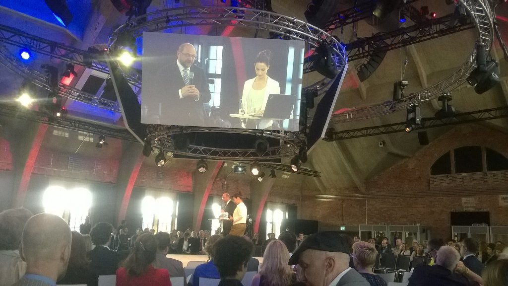 Der größte Europäer! #ec16berlin <a href="/MartinSchulz/">Martin Schulz</a>
