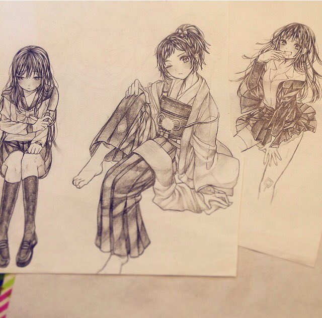 最近のシャープペン落書きのせていなかったのでまとめてのっけます〜!おもに罪木蜜柑ちゃんちらほら花子くんや羽風や、真昼ちゃん、舞園ちゃん、安定くんいます 