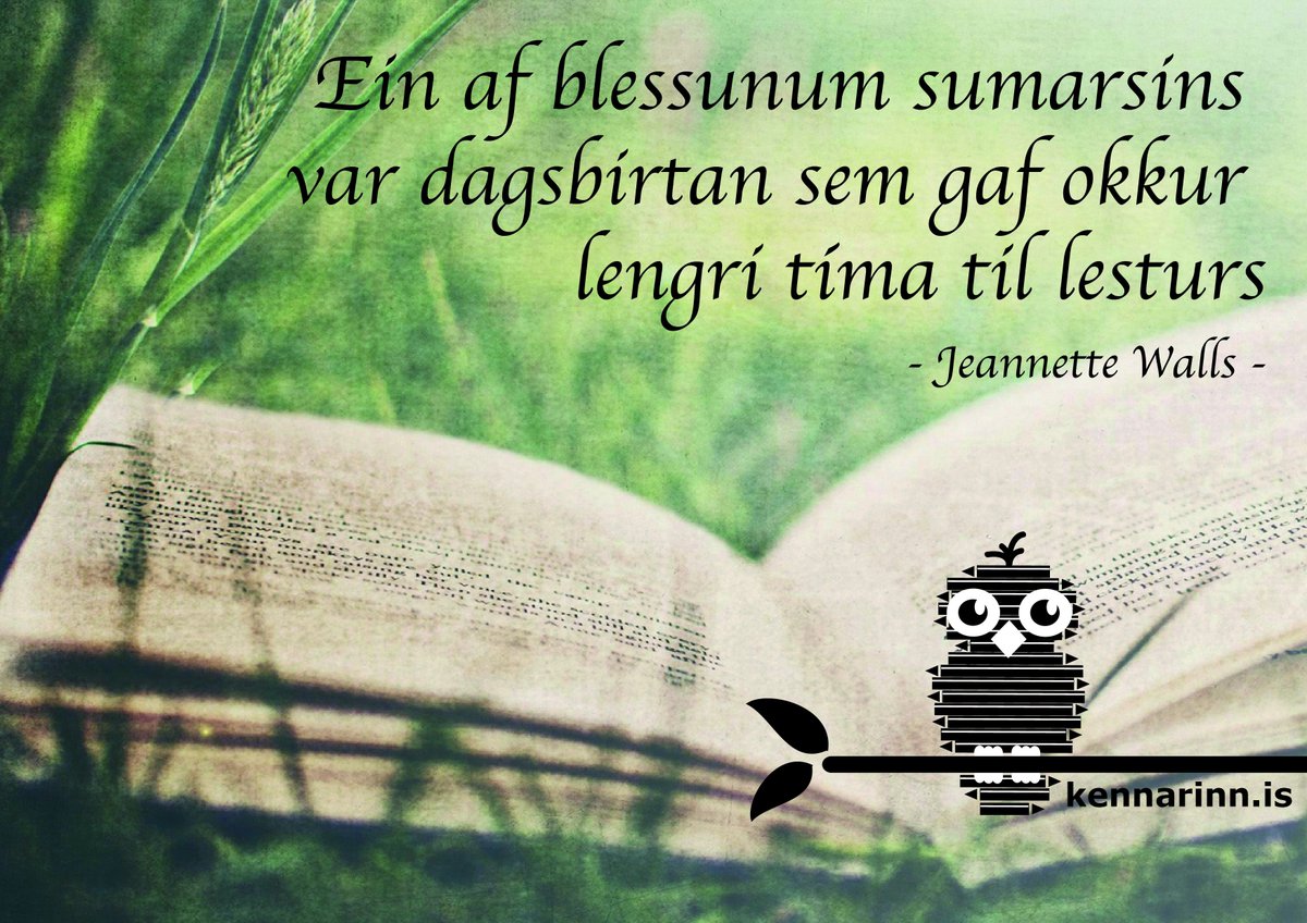 Hvetjum börnin til sumarlesturs ;-) facebook.com/kennarinn/phot…