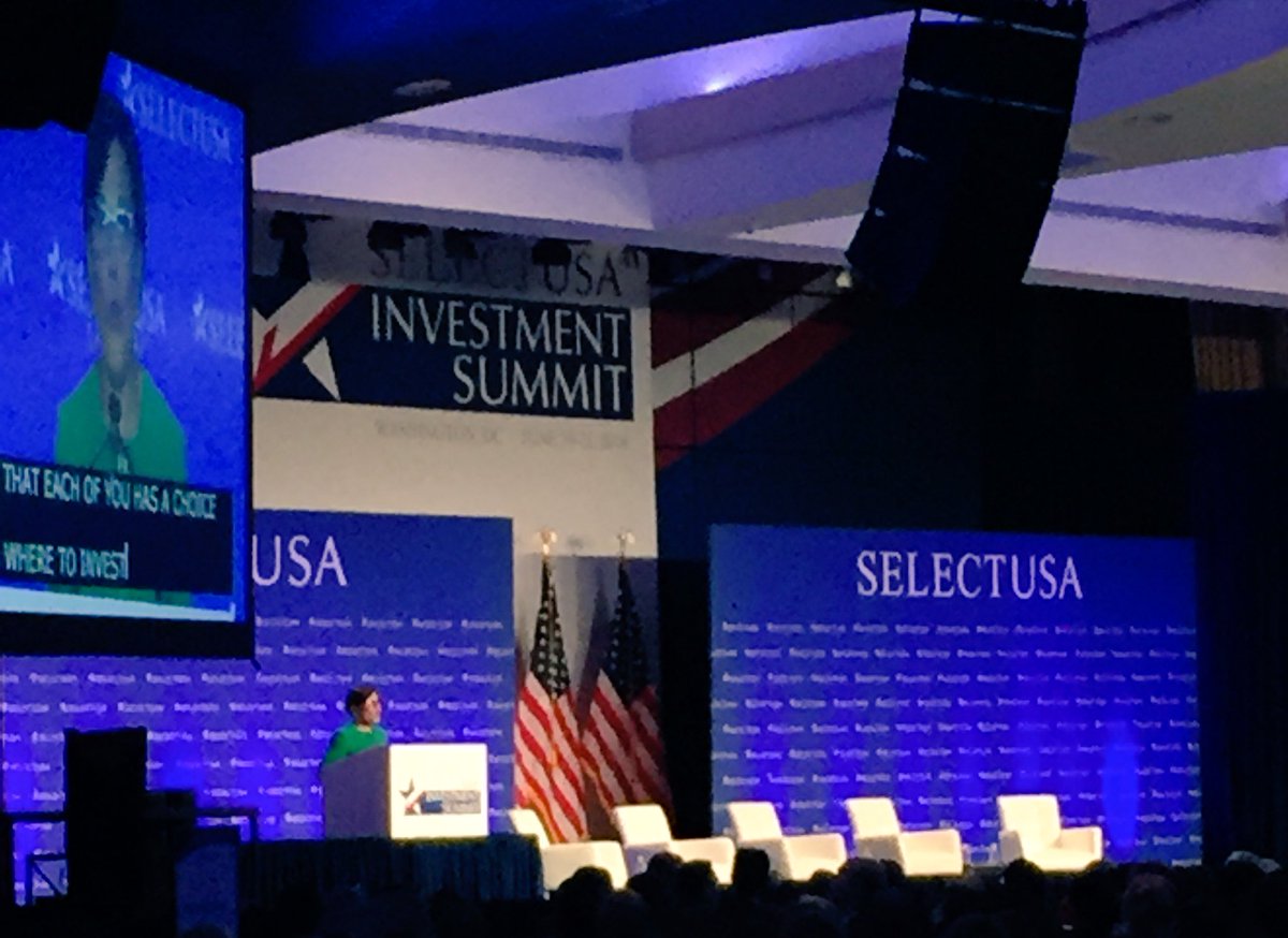 peggy_philbin's tweet photo. @PennyPritzker just announced the the 2017 @SelectUSA next June at the Gaylord National Harbor! #willyoubethere? https://t.co/r2V1xbDjml