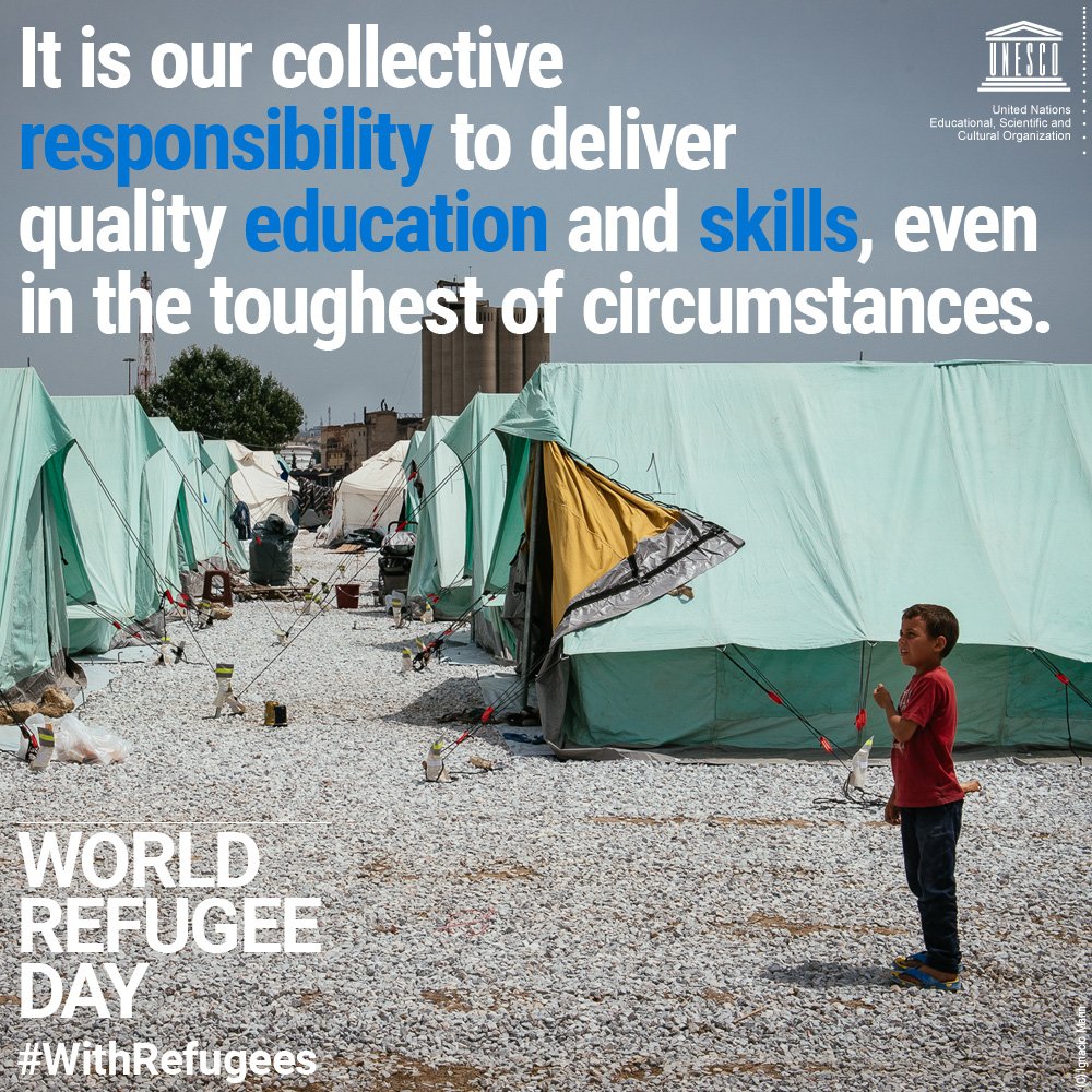 50% of #refugee children r estimated to be in primary school, &amp; only 25% in secondary school on.unesco.org/28IdgYJ