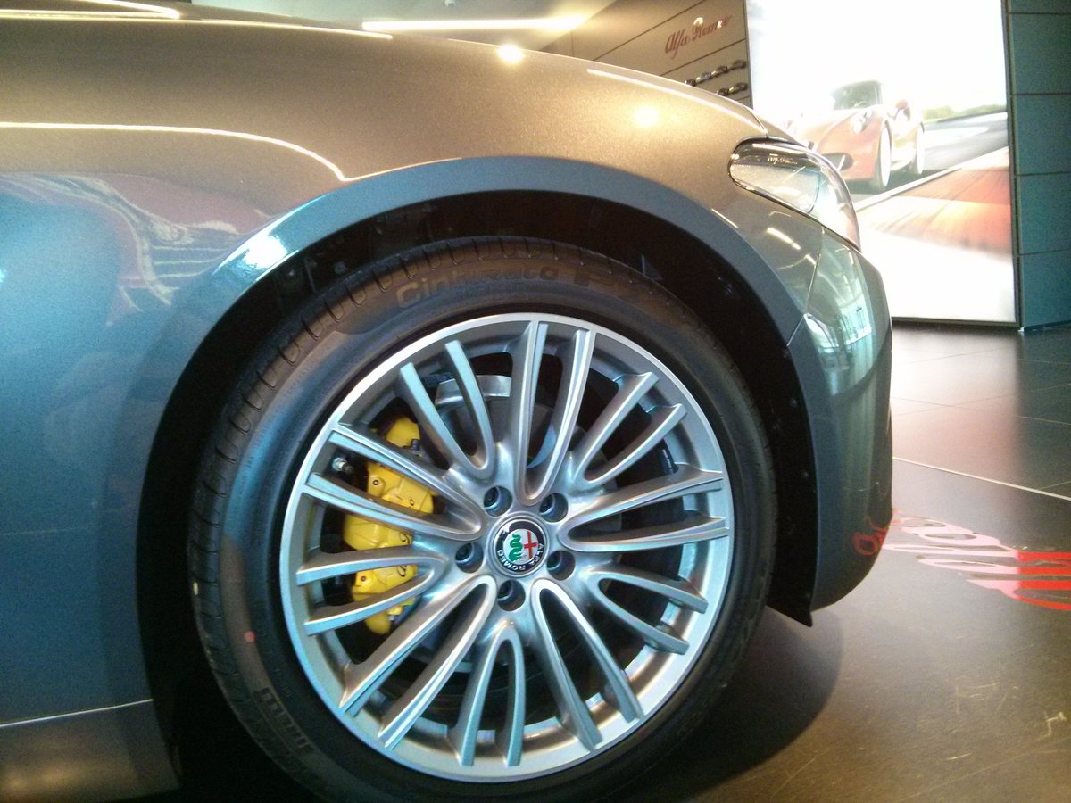 motorious's tweet photo. Here's a few pics of the new Alfa Romeo Giulia taken at the Arese dealership at the old factory in Milan #moltobella https://t.co/jXyCCdcWdZ
