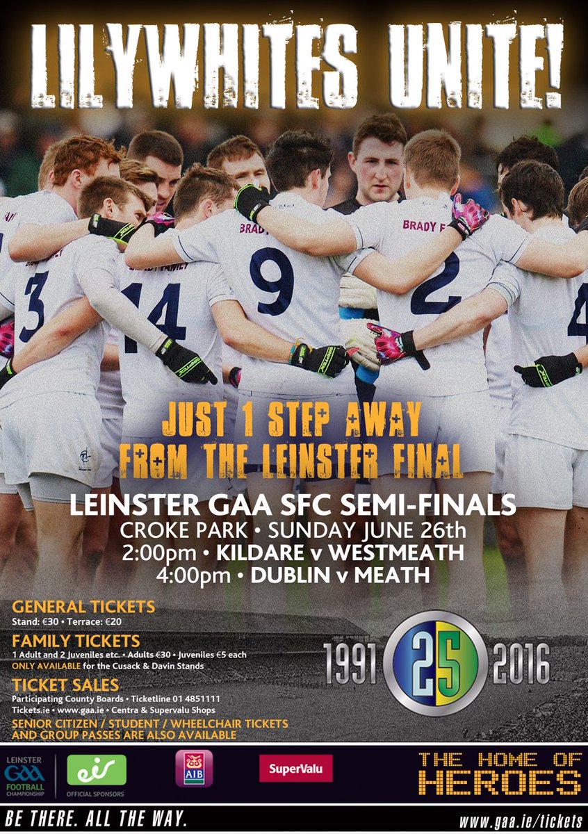 gaaleinster's tweet photo. @CrokePark Sunday @ 2pm when actions will speak louder than words @KildareGAA  v @westmeath_gaa #semifinalsunday https://t.co/dRWBymbBPA