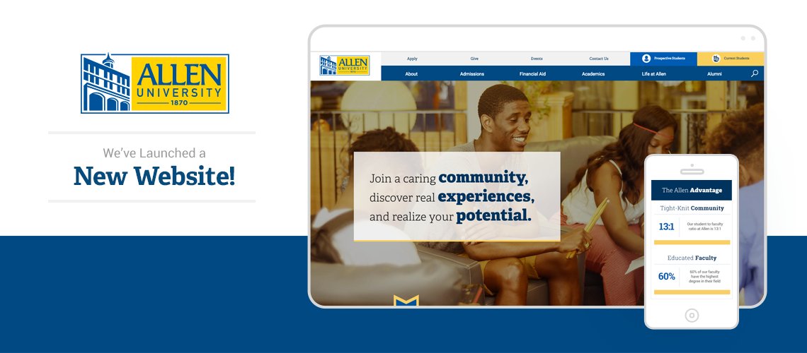 AllenUniv's tweet image. Check out Allen University's newly designed website at: allenuniversity.edu