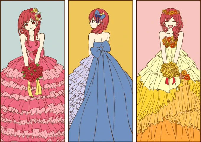 #今日のアリモル
モルジアナこれくしょん2
もるたんは多分黄色選ぶでしょう。アリモル結婚式いつだろう。ウェルカムボード作りたいー招待状作りたいー参加したいープランナーなりたいーカメラマンなりたいーー 