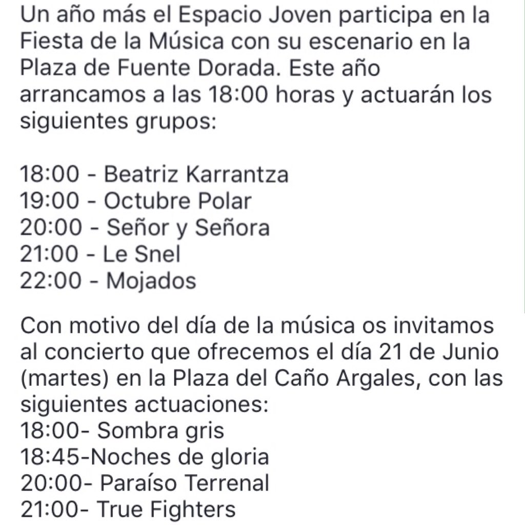 korngan's tweet photo. En la #FiestadelaMusica de #Valladolid hay para todos los gustos! Lo más importante es ir y disfrutar todo el año https://t.co/dsALUg7Gkt