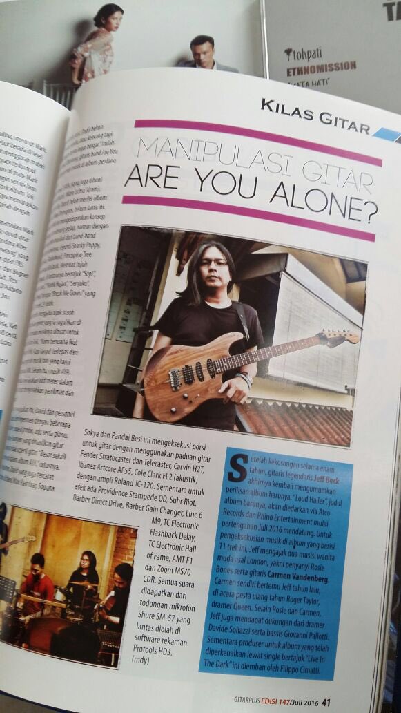 Terima kasih pula kepada Mba <a href="/CurlyWiL/">wita wibisono</a> dr <a href="/thefusionjungle/">Fusion Jungle</a> yg selalu mendukung kami terbang raih mimpi🙏🏼
<a href="/GitarPlus/">GitarPlus magazine</a>